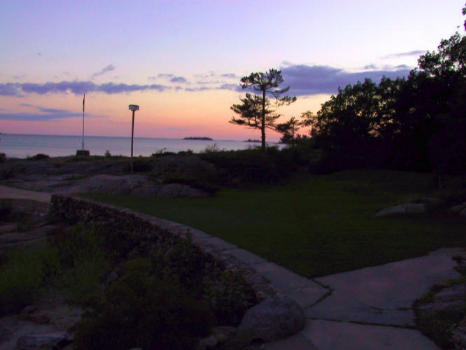 Sun kissed colours of the Georgian Bay Island