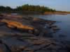 Beautiful sunsetting on Georgian Bay Rocks (66kb)